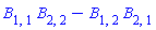 B[1, 1]*B[2, 2]-B[1, 2]*B[2, 1]