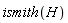 ismith(H)