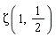 Zeta(1, 1/2)