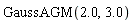 GaussAGM(2.0, 3.0)