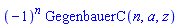 (-1)^n*GegenbauerC(n, a, z)