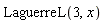 LaguerreL(3, x)
