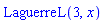 LaguerreL(3, x)