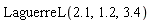 LaguerreL(2.1, 1.2, 3.4)