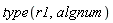 type(r1, algnum)