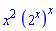 x^2*(2^x)^x
