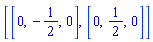 [[0, -1/2, 0], [0, 1/2, 0]]