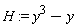 H := y^3-y