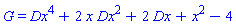 G = Dx^4+2*x*Dx^2+2*Dx+x^2-4