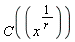 C(x^(1/r))