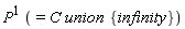(P)^(1) (=C union {infinity})