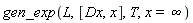 gen_exp(L, [Dx, x], T, x = infinity)