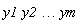 y1*y2 .. ym