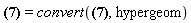 KummerU(a, b, z) = convert(KummerU(a, b, z), hypergeom)