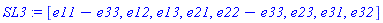 SL3 := [e11-e33, e12, e13, e21, e22-e33, e23, e31, e32]
