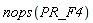 nops(PR_F4)