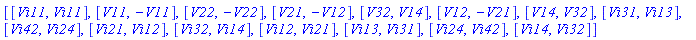 _DG([["transformation", [[su22, 0], [su22, 0]], [], [Matrix(%id = 106231056)]], [[_z31, _z31], [-_z32, _z32], [-_z33, _z33], [-_z36, _z34], [_z37, _z35], [-_z34, _z36], [_z35, _z37], [_z43, _z38], [_z44, _z39], [_z42, _z40], [_z45, _z41], [_z40, _z42], [_z38, _z43], [_z39, _z44], [_z41, _z45]]])