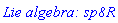 `Lie algebra: sp8R`
