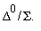 Delta^(0)/Sigma[]. 
