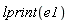 lprint(e1)