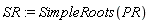 SR := SimpleRoots(PR)