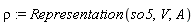 rho := Representation(so5, V, A)