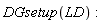 DGsetup(LD)