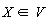 `in`(X, V)