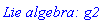 `Lie algebra: g2`