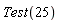 Test(25)