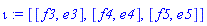 iota := [[f3, e3], [f4, e4], [f5, e5]]