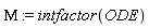 Mu := intfactor(ODE)