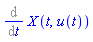 Diff(X(t, u(t)), t)