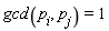 gcd(p[i], p[j]) = 1