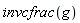 invcfrac(g)