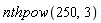 nthpow(250, 3)