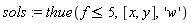 sols := thue(f <= 5, [x, y], 'w')