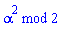modp1(ConvertIn(alpha^2, alpha), 2)
