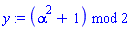 modp1(ConvertIn(alpha^2+1, alpha), 2)