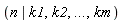 (n | k1,k2,`...`,km)