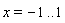 x = -1 .. 1