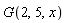 G(2, 5, x)