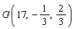 G(17, -1/3, 2/3)