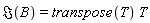 Im(B) = transpose(T)*T