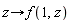 proc (z) options operator, arrow; f(1, z) end proc