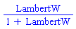 LambertW/(1+LambertW)