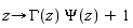 proc (z) options operator, arrow; GAMMA(z)*Psi(z)+1 end proc