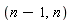n-1, n