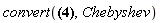 convert(JacobiP(-a+b, -1/2, -1/2, (1/2)*z)+JacobiP(a-b, 1/2, 1/2, (1/2)*z), Chebyshev)