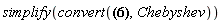 simplify(convert(-sin(Pi*a)*a*MeijerG([[1-a, a+1], []], [[0], [1/2]], -1/2+(1/2)*z)/Pi^(1/2), Chebyshev))